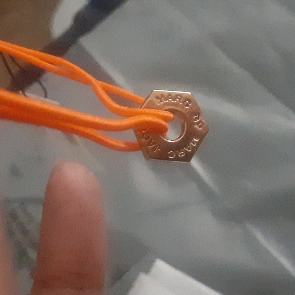 Marc by Marc Jacob Fluorescence Orange Friendship Bracelet NWT - Picture 3 of 5